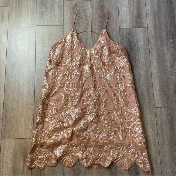 Tobi Dresses & Skirts - SEQUIN SLIP DRESS
